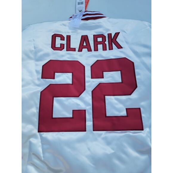 Caitlin Clark #22 Dowling Catholic High School Satin Jacket Size 3XL HGC, New - Picture 4 of 8